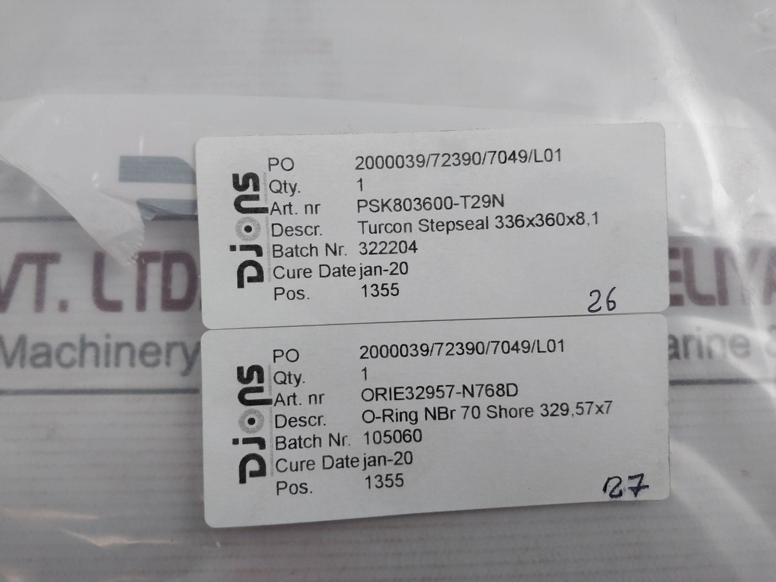 Trelleborg Ddm000137-n7Mbh Seal Kit 336X360X8.1 Psk803600-t29N Rexroth