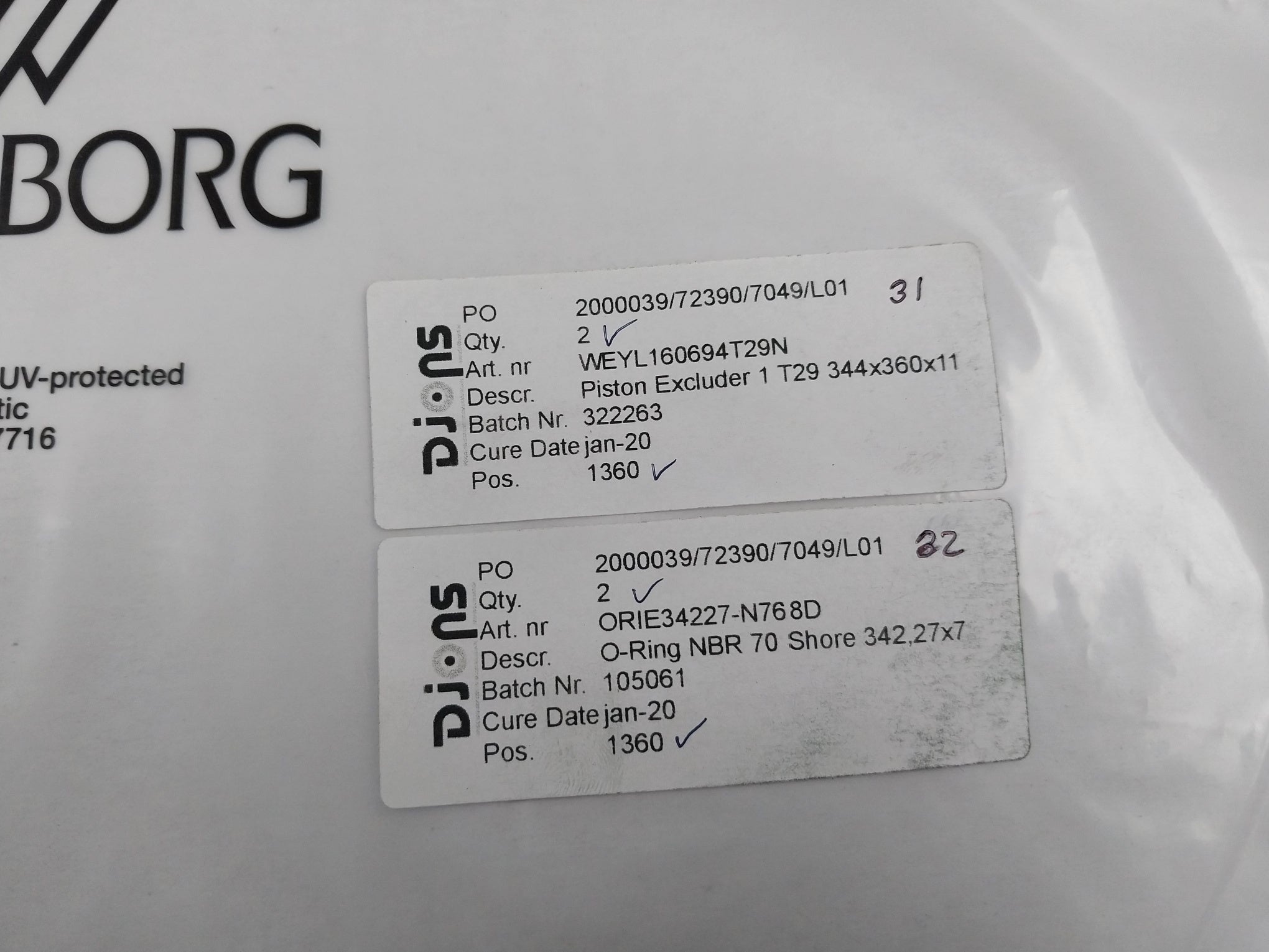 Trelleborg Ddm000137-n7Mbh Seal Kit 336X360X8.1 Psk803600-t29N Rexroth