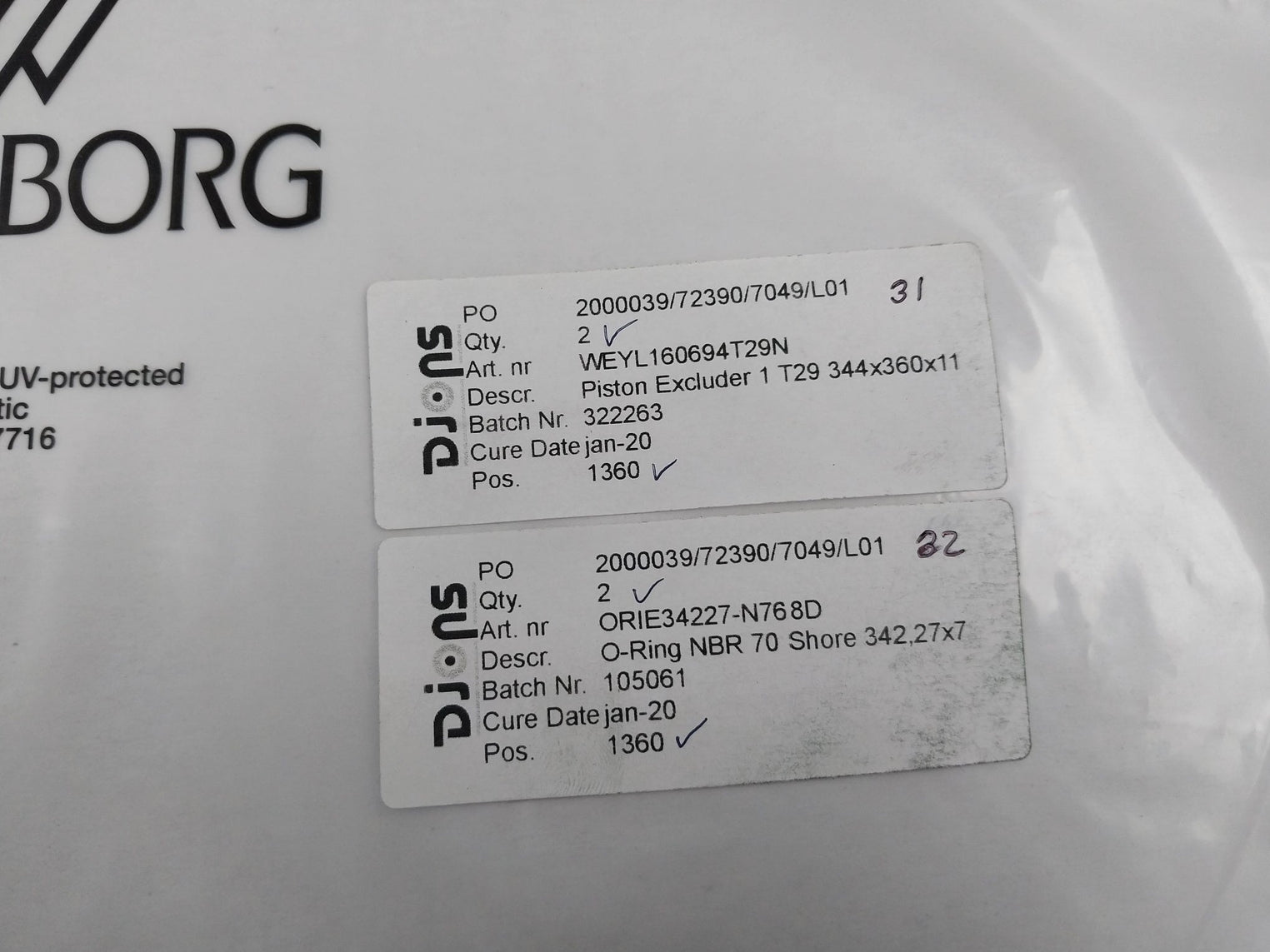 Trelleborg Ddm000137-n7Mbh Seal Kit 336X360X8.1 Psk803600-t29N Rexroth