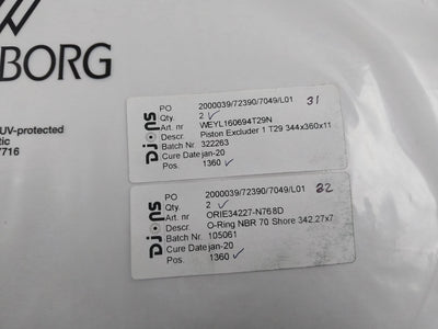 Trelleborg Ddm000137-n7Mbh Seal Kit 336X360X8.1 Psk803600-t29N Rexroth