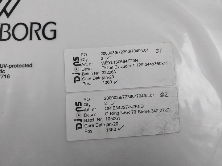 Trelleborg Ddm000137-n7Mbh Seal Kit 336X360X8.1 Psk803600-t29N Rexroth