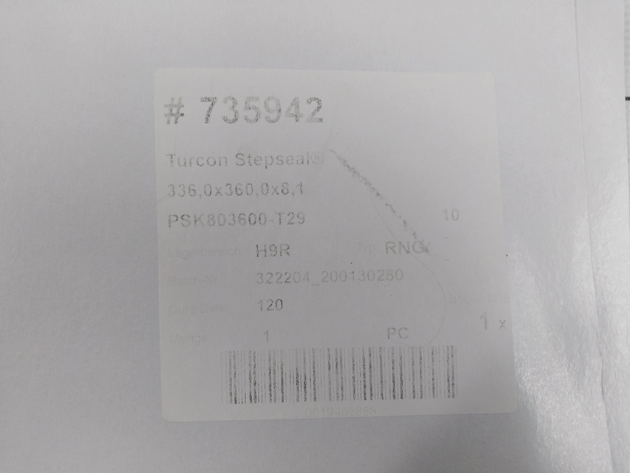 Trelleborg Ddm000137-n7Mbh Seal Kit 336X360X8.1 Psk803600-t29N Rexroth