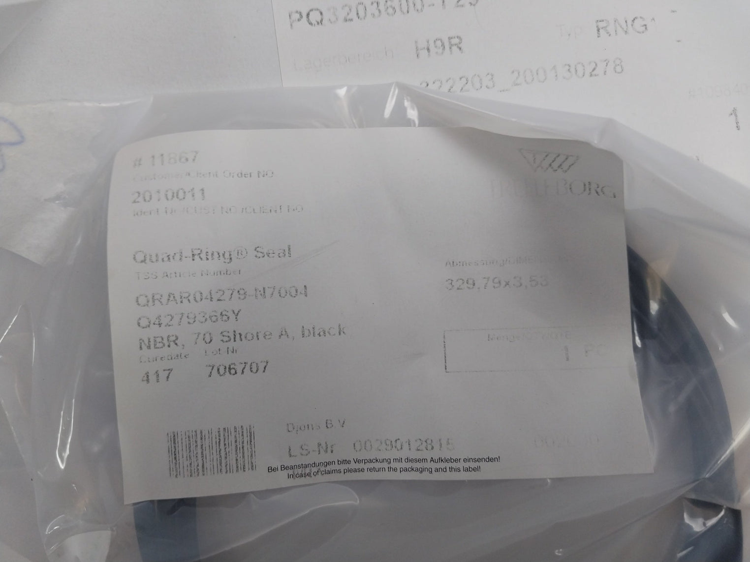 Trelleborg Ddm000137-n7Mbh Seal Kit 336X360X8.1 Psk803600-t29N Rexroth