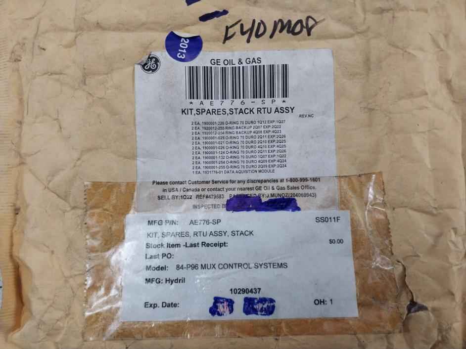 Hydril Ae776-sp Rtu Spares Kit Adam-4017 Data Module Ge Oil &amp; Gas Rev A0