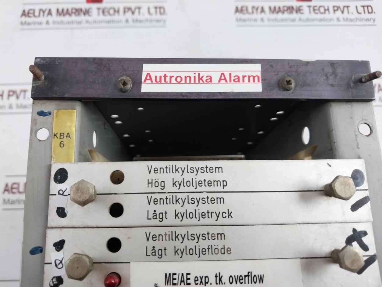 Autronica Kbb-6/2 Alarm And Monitoring System 7225-023.0002