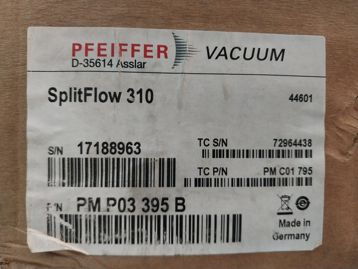 Pfeiffer Vacuum Splitflow 310 Turbo Vacuum Pump 60,000 1/Min 1000 Hz