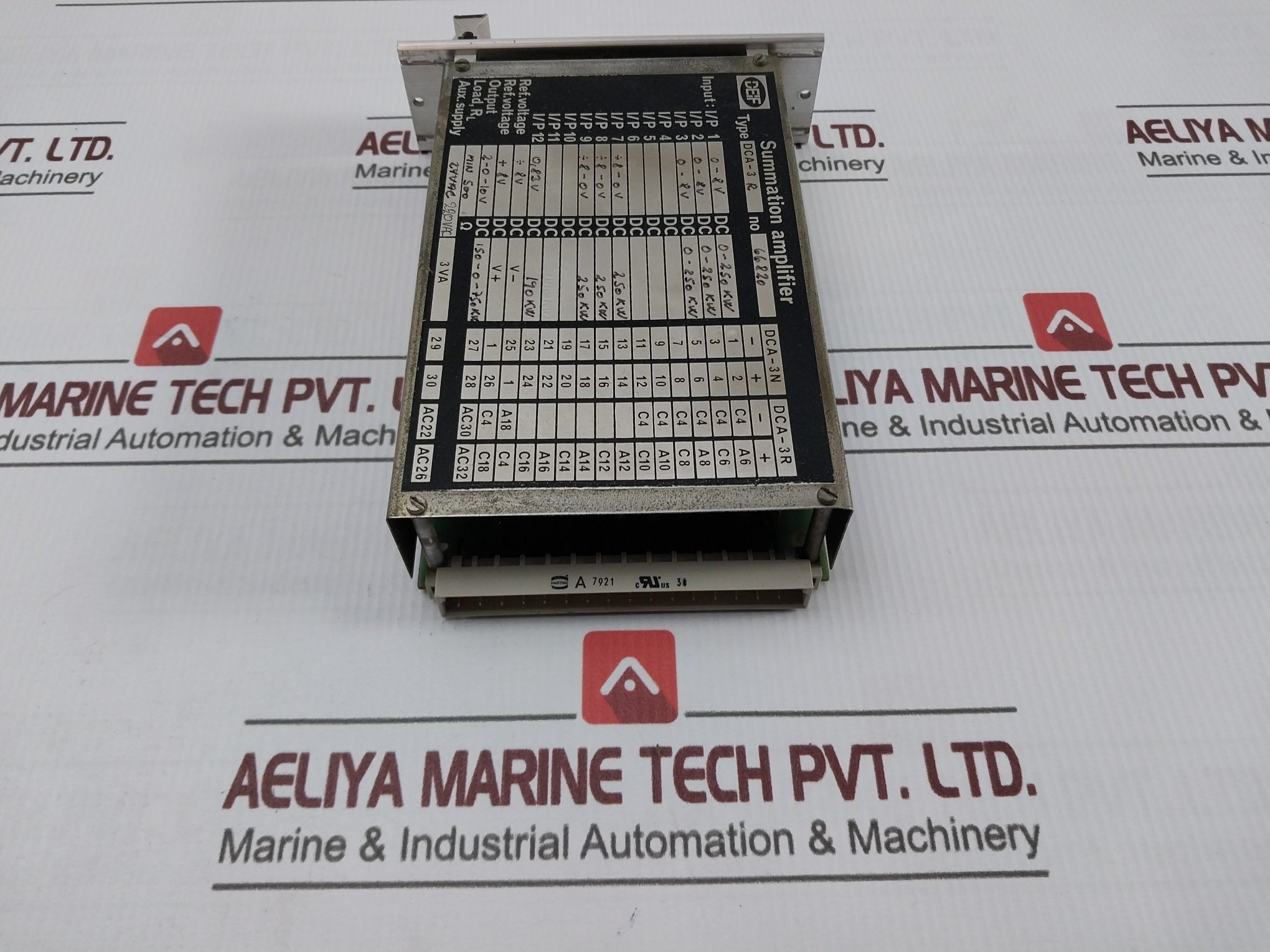 Deif Dca-3 R Summation Dc Amplifier 0-8V Dc 0-250 Kw 220Vac 3Va