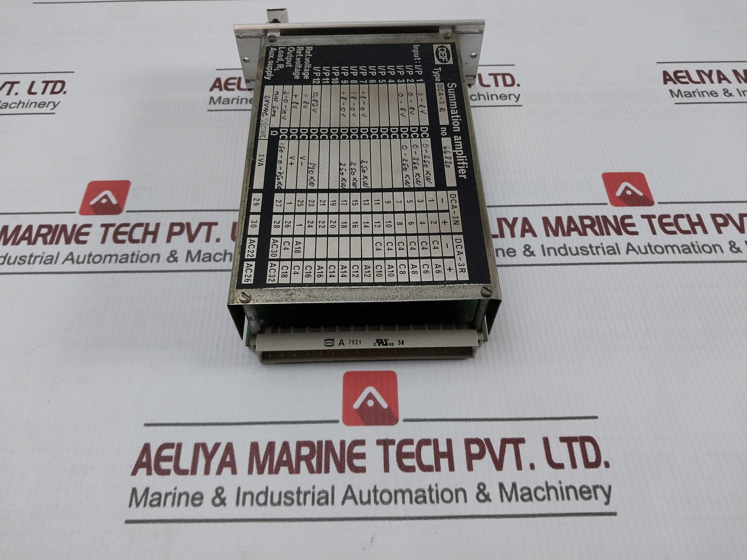 Deif Dca-3 R Summation Dc Amplifier 0-8V Dc 0-250 Kw 220Vac 3Va