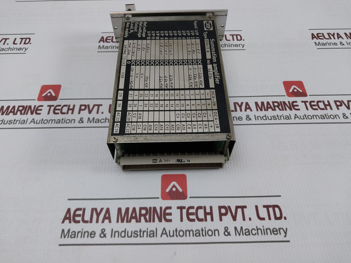 Deif Dca-3 R Summation Dc Amplifier 0-8V Dc 0-250 Kw 220Vac 3Va