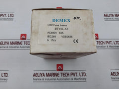 Lot of 3X DEMEX RT18L-63A HRC Fuse Base AC690V 63A