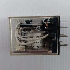 Lot of 7X OMRON MY4 Relay IEC255 Volts:24VDC I2 5A 240V