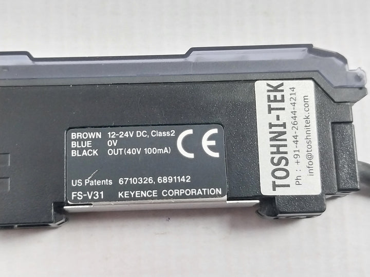 Keyence Fs-v31 Fiber Sensor Amplifier 12–24Vdc