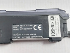Keyence Fs-v31 Fiber Sensor Amplifier 12–24Vdc
