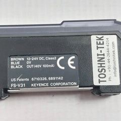 Keyence Fs-v31 Fiber Sensor Amplifier 12–24Vdc