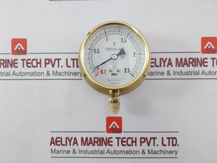 Daito -0.1 – 2.5 Mpa General Purpose Pressure Gauge