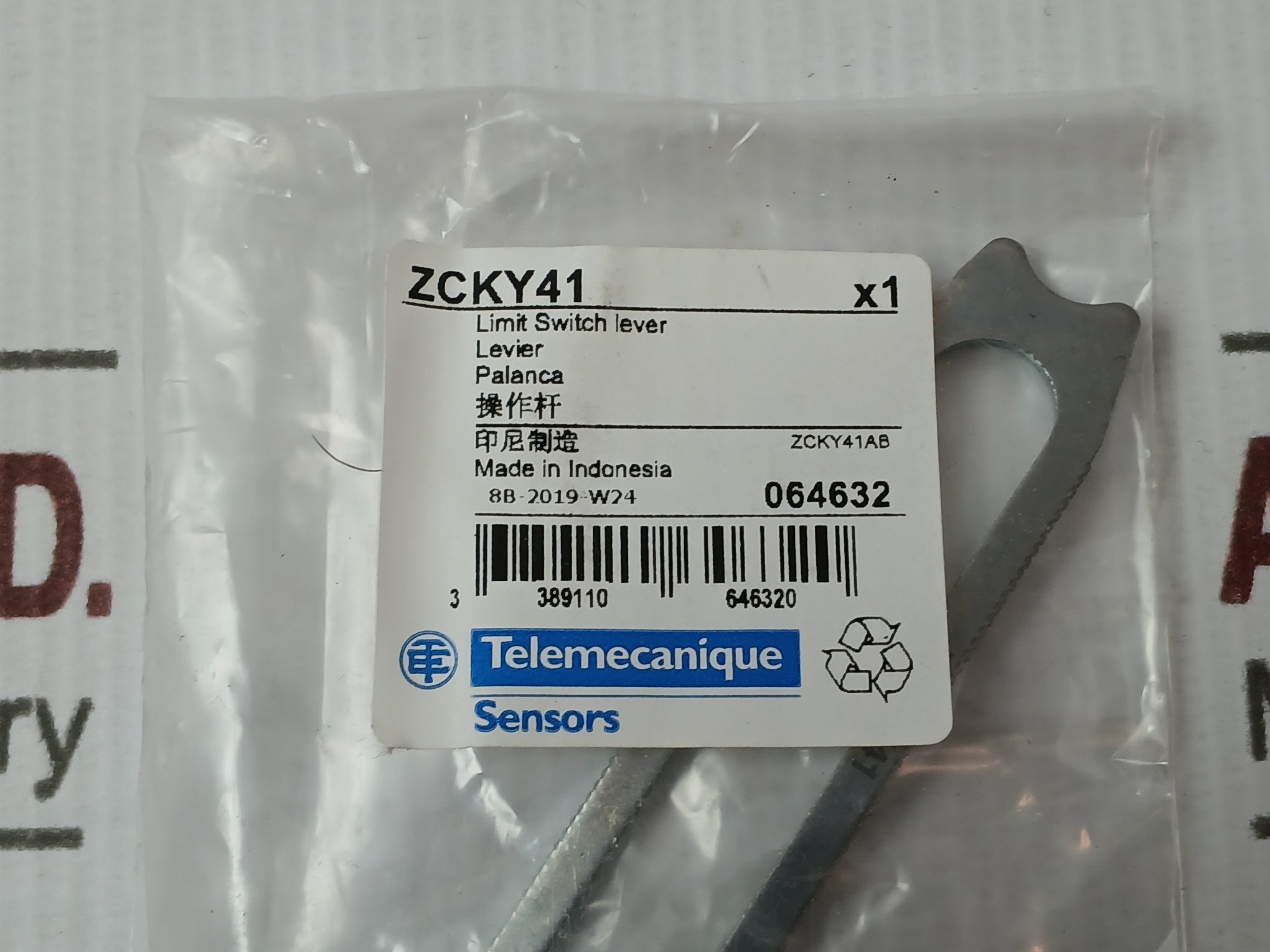 Telemecanique Xck-j10541 Limit Switch Lever Ip66