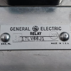 General Electric 17Lv66J1 Relay Assembly Cs58 20-50 Volt Ee-80