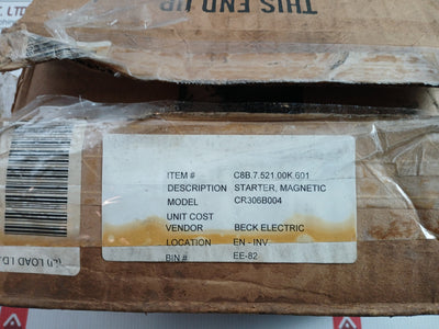 General Electric Cr306B004 Magnetic Starter