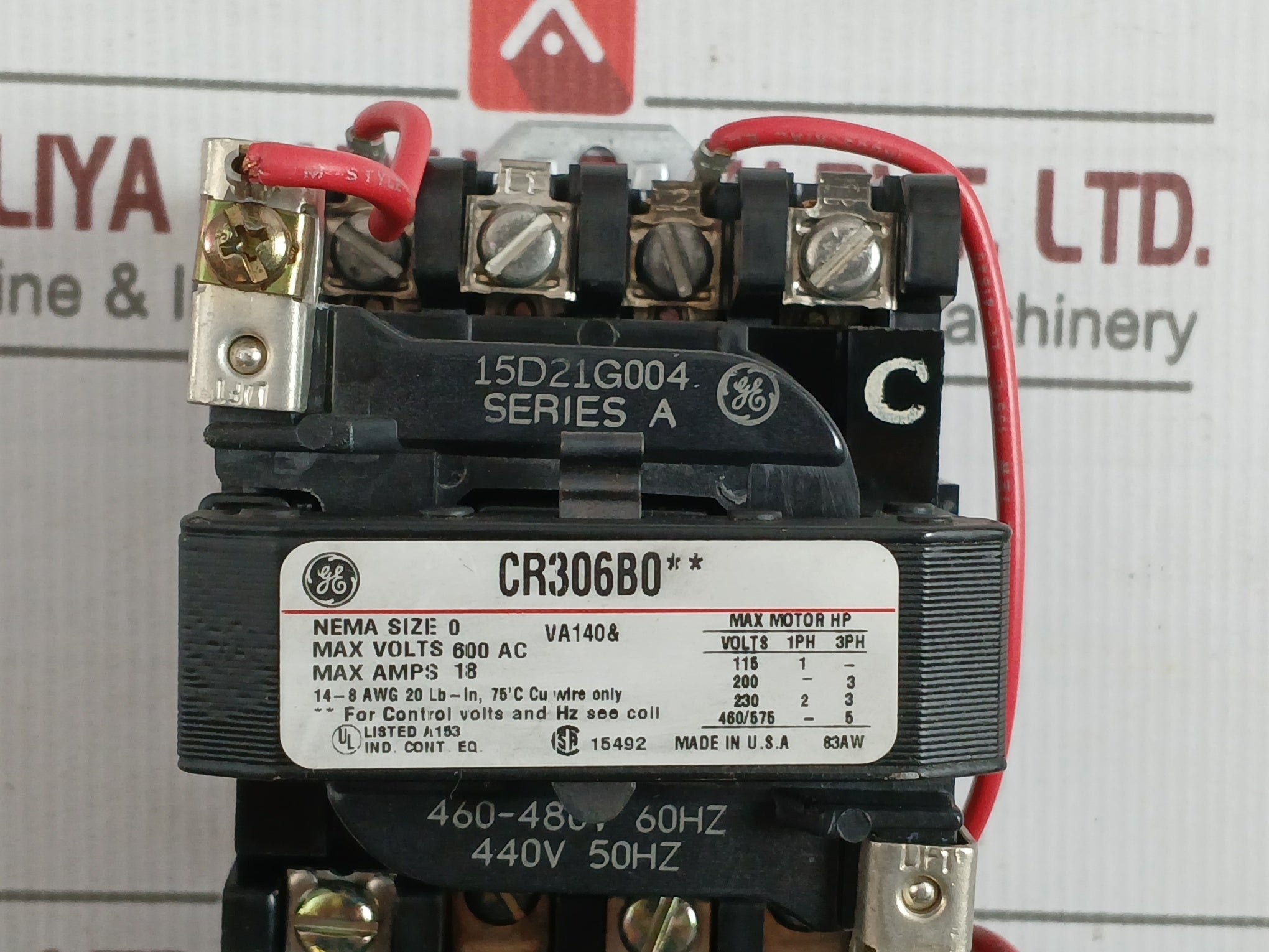 General Electric Cr306B004 Magnetic Starter