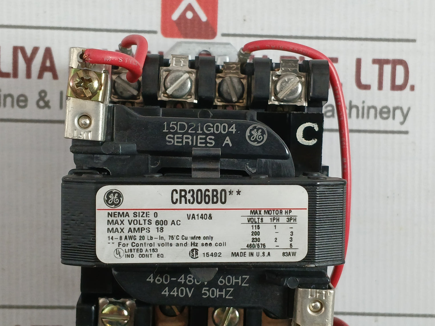General Electric Cr306B004 Magnetic Starter