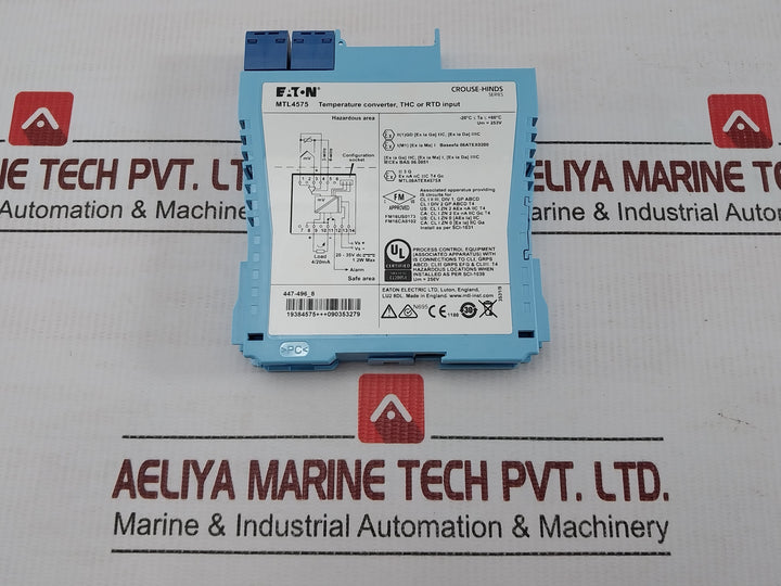 Eaton -20°C Ta +60°C Temperature Converter Mtl4575