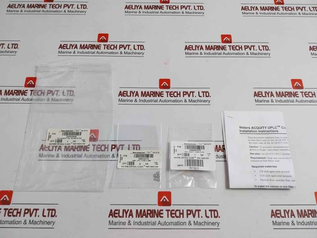205000343 Rev.: Bacquity Column In-line Filter Unit Kit Waters