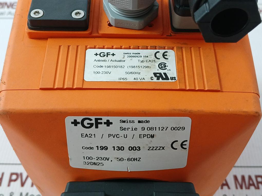 Georg Fischer Electric Actuator Ea21/Pvc-u/Epdm