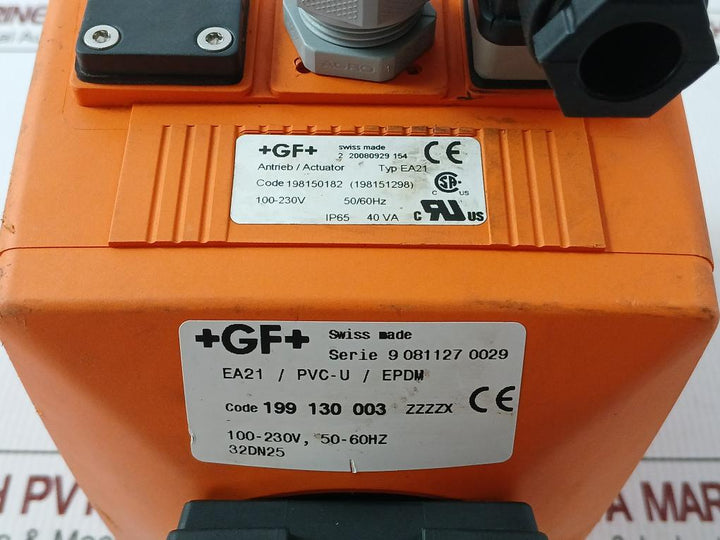 Georg Fischer Electric Actuator Ea21/Pvc-u/Epdm