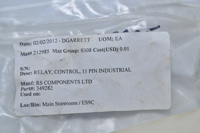 Rs Components 349282 11-pin Relay Control 115V 110V