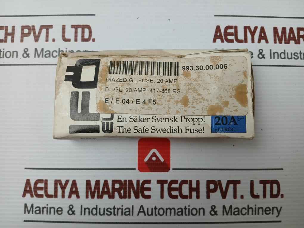 20A - 20/500 Gl Brand Ifo Electric Diazed Time Lag Fuse Link (1 Packet = 5 Pieces)