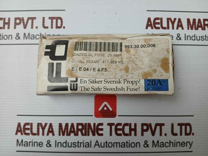 20A - 20/500 Gl Brand Ifo Electric Diazed Time Lag Fuse Link (1 Packet = 5 Pieces)