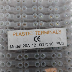 Pack of 10X 20A 12 Plastic Terminals