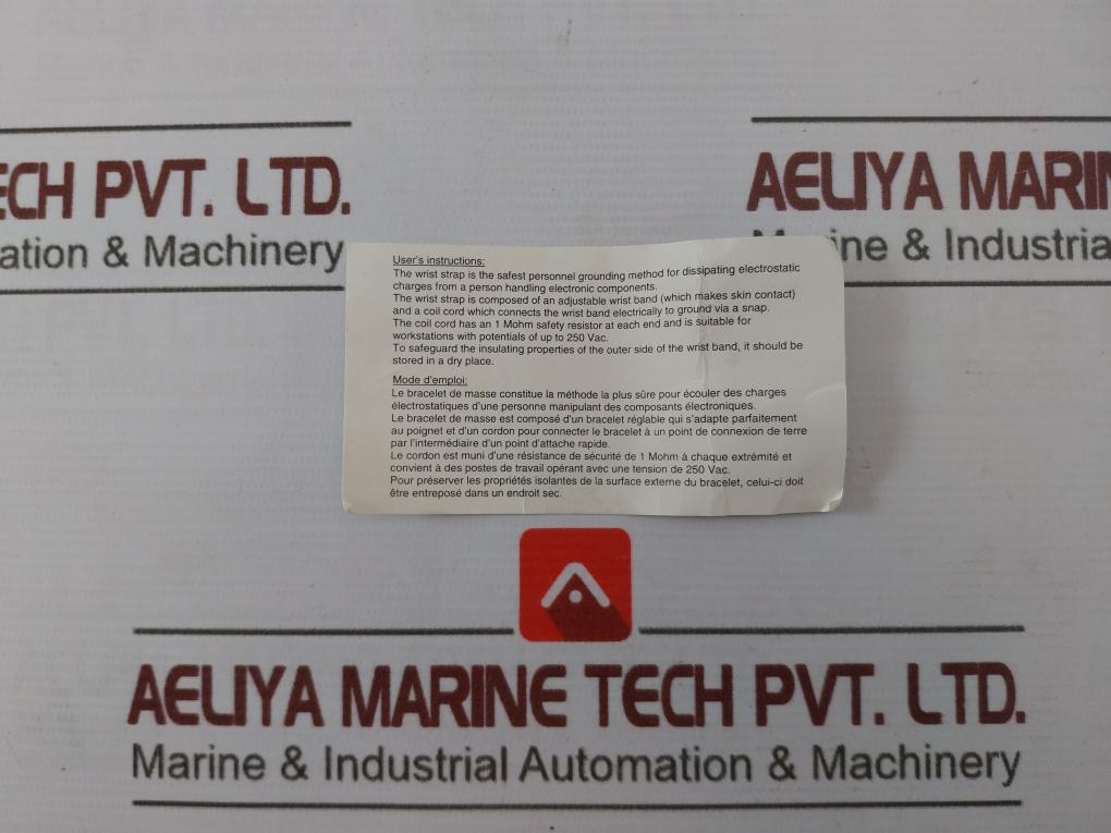 2100.752.10.10 Wristbands Coil Cord Cable 250Vac 1MΩ