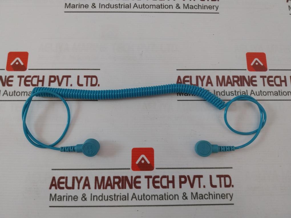 2100.752.10.10 Wristbands Coil Cord Cable 250Vac 1MΩ