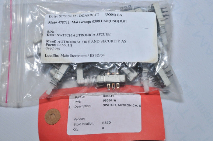 Lot of 21X Autronica Sf2uee Switch 065601h
