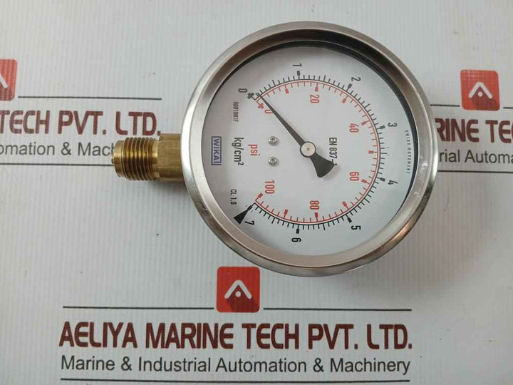 212.53.100 Pressure Gauge 0 To 100 Psi-7 Kg/Cm2 Wika