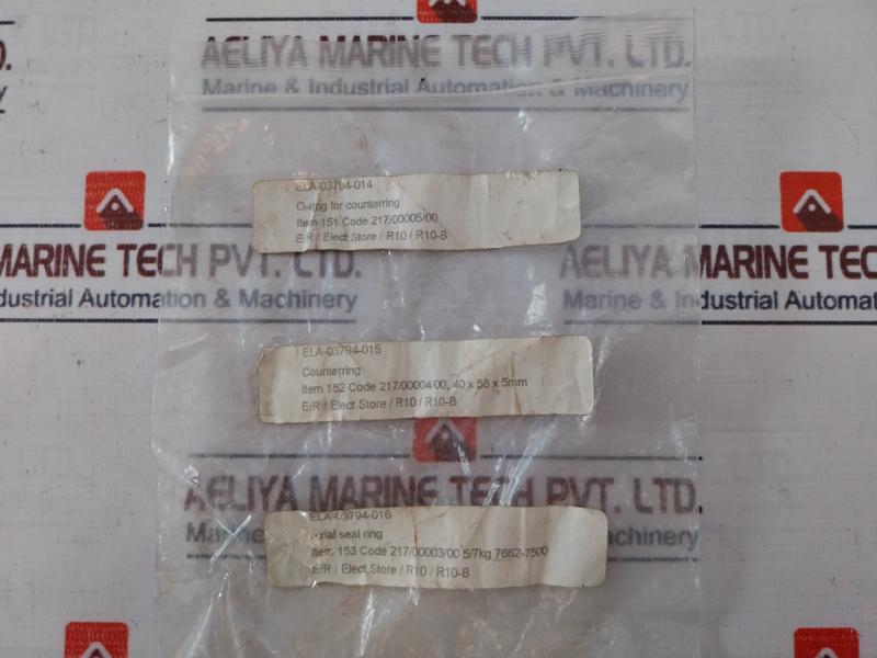 217/00004/00,40X58X5Mm Counterring O-ring Set