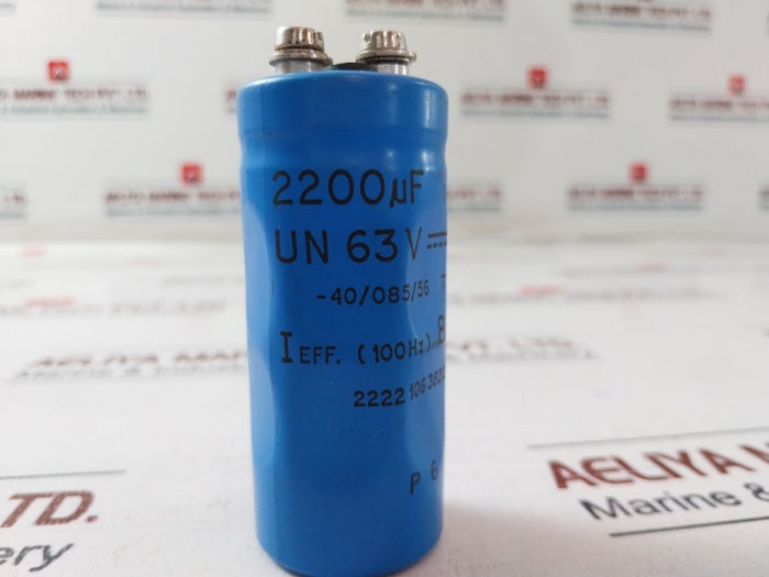 2200µf (-10+50%) aluminium electrolytic capacitor