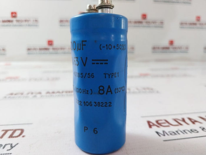 2200µf (-10+50%) aluminium electrolytic capacitor