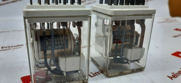 Lot of 2X Smitt Relais KDN Plug-in Railway Relay