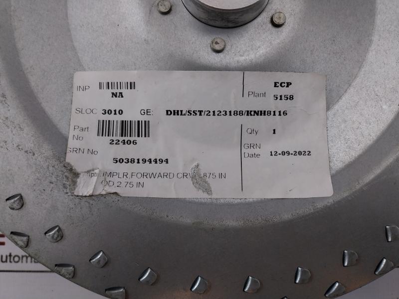 22406 Implr, Forward Dryer Blower