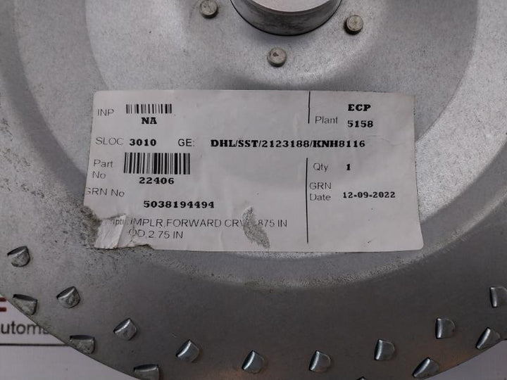 22406 Implr, Forward Dryer Blower