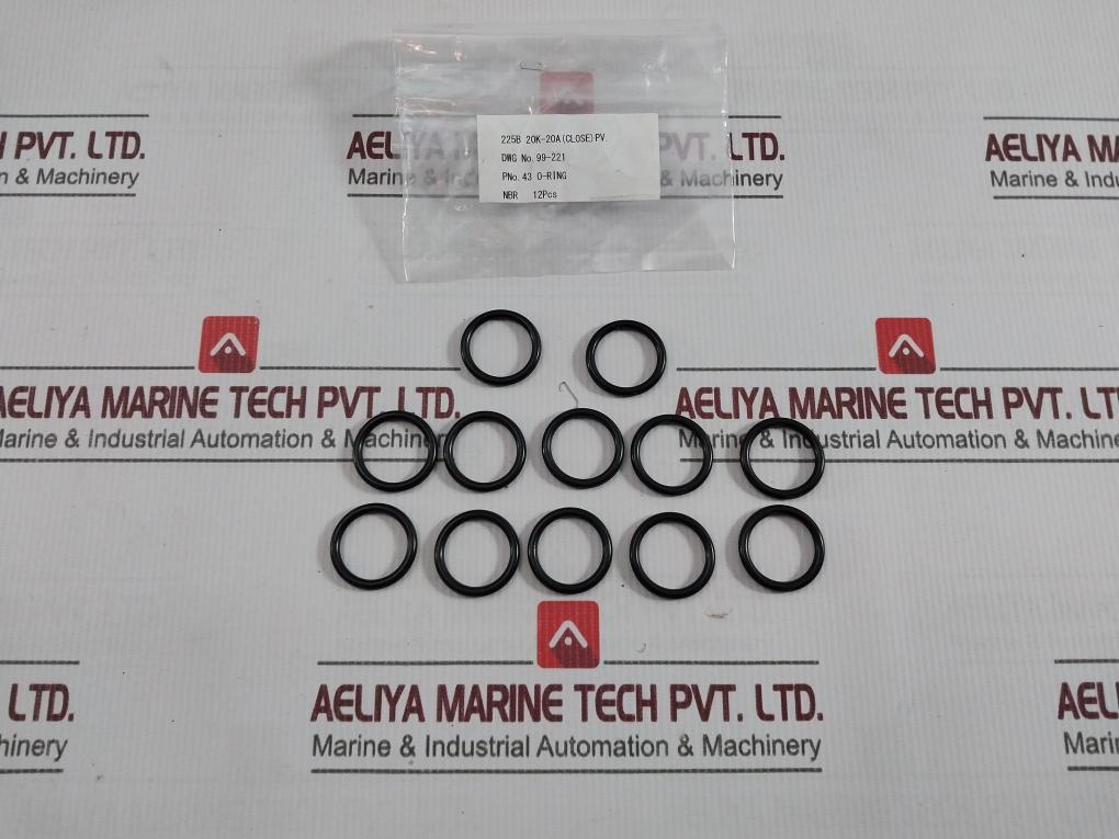 225B 20K-20A (Close) Pv. O-ring Gasket Kit