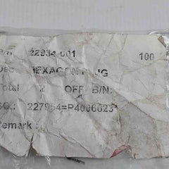 22934-001 Hexagon Plug
