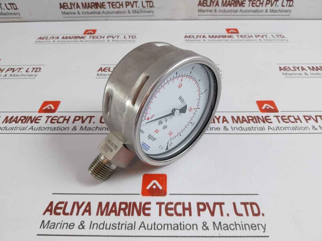 230.20.100 Pressure Gauge 0 To 140 Psi/0 To 10 Kg-cm2 Wika