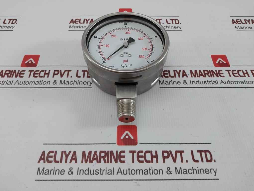 230.20.100 Pressure Gauge 40 Kg/Cm2 & Psi Wika