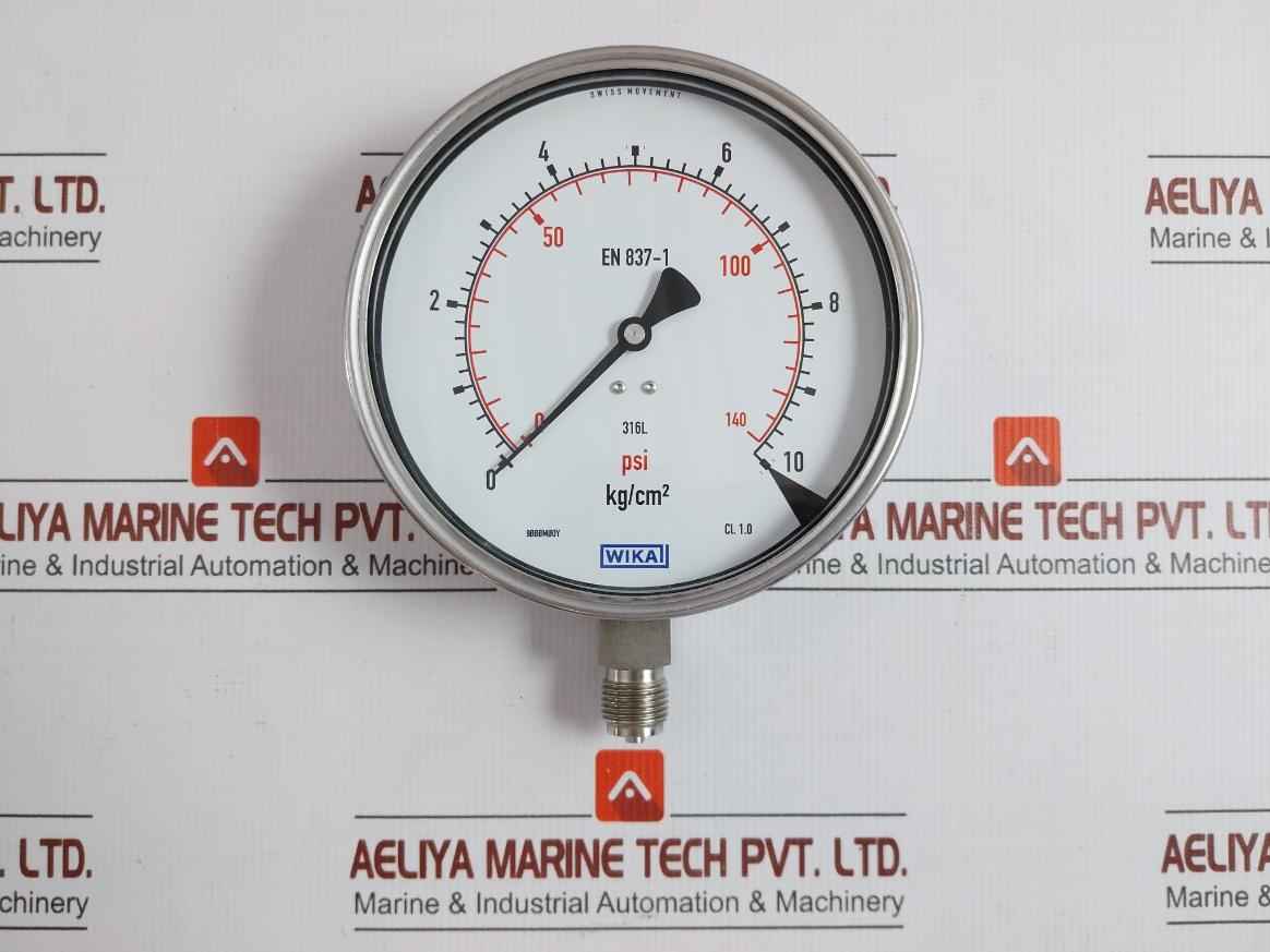 230.20.160 Pressure Gauge 0 To 140Psi-10 Kg/Cm2 Wika