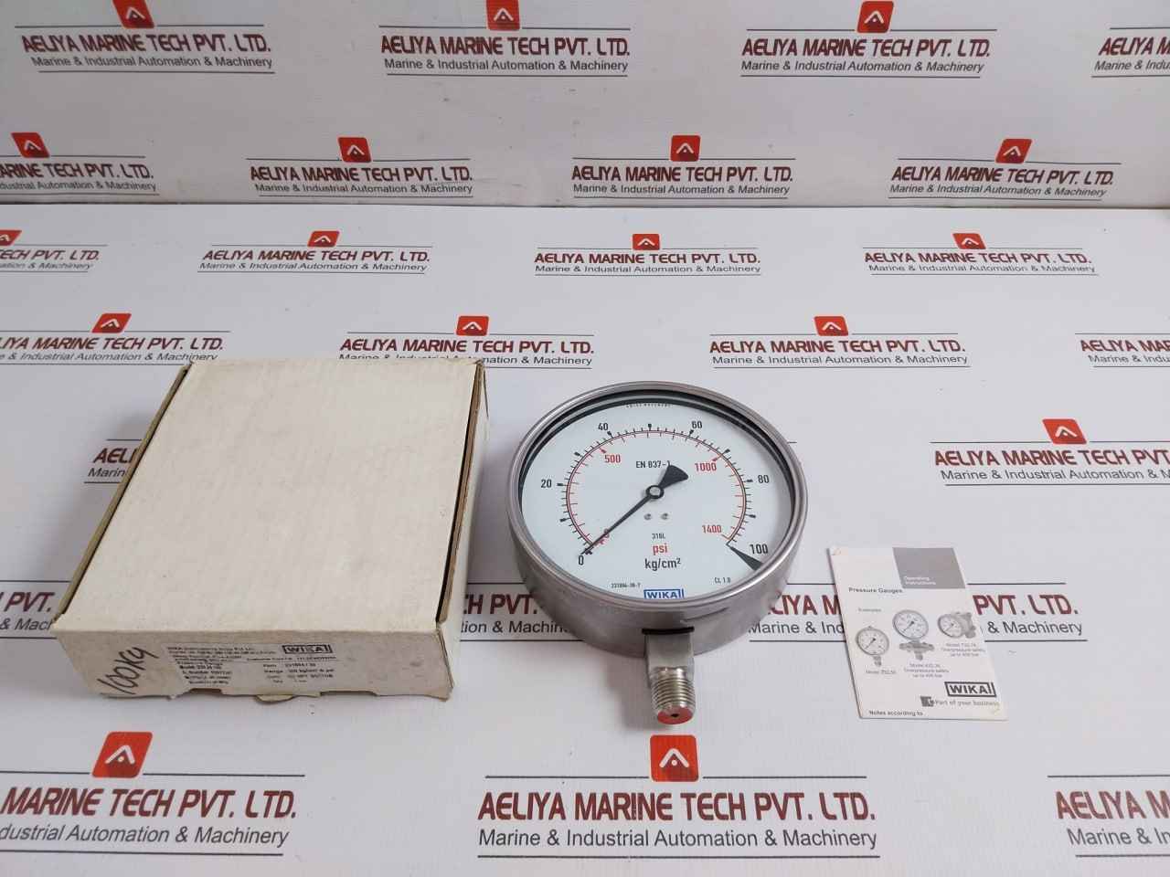 230.20.160 Pressure Gauge 100 Kg/Cm2 & Psi -40C To +70C Wika