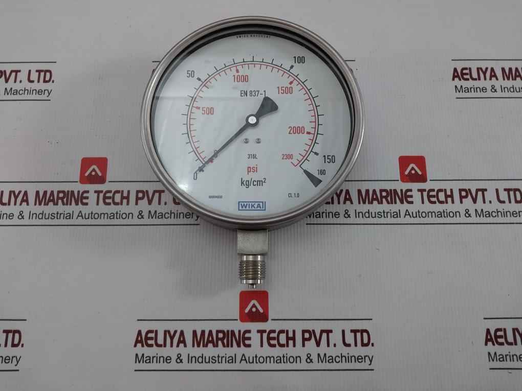 230.20.160 Pressure Gauge 160 Kg/Cm2 & Psi Wika