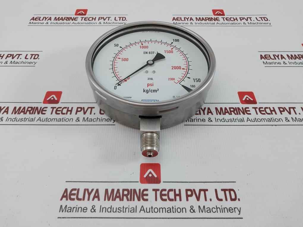 230.20.160 Pressure Gauge 160 Kg/Cm2 & Psi Wika